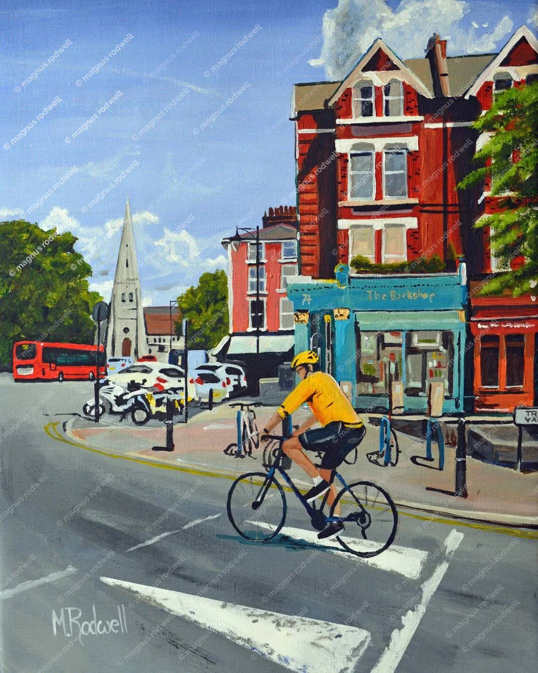 Limited Edition Blackheath Acrylic Print | Tranquil Vale Cyclist